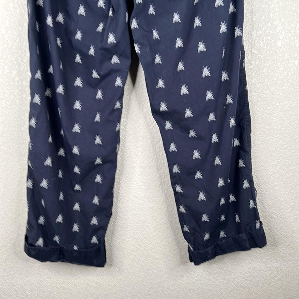 GAP Navy Blue Fly Print Comfy Pajama Drawstring Pants Size Medium - Picture 8 of 10
